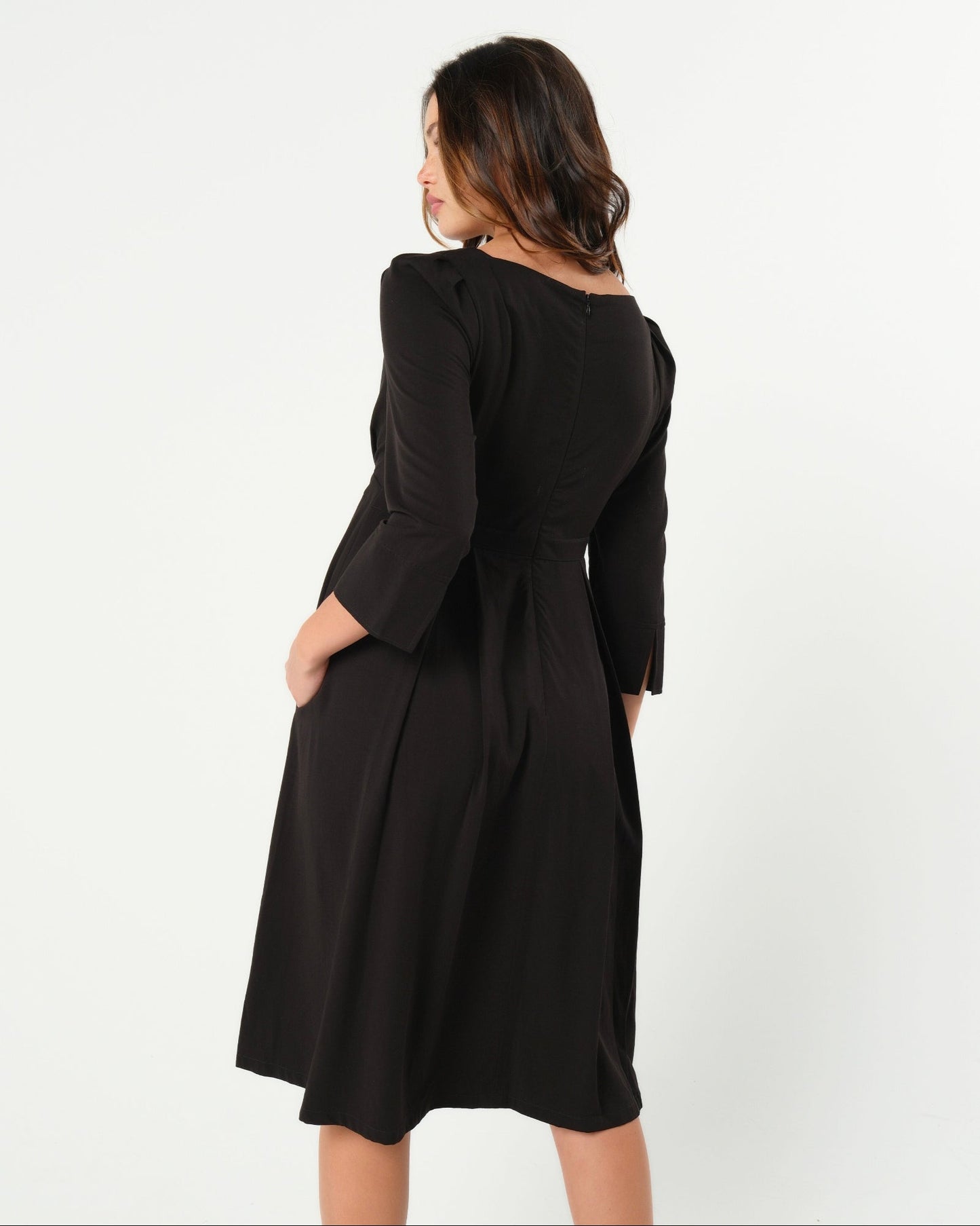 Sarah Empire Maternity & Nursing Dress in TENCEL (Regular & Petite)