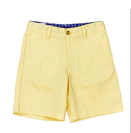 Yellow Twill Shorts