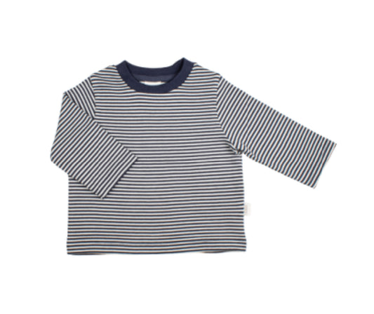 Navy Striped Organic Cotton Tee