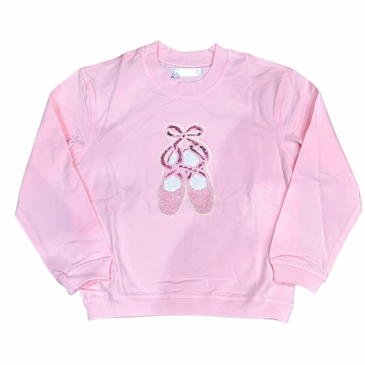 Pink Sequin Ballet Sweatshirt