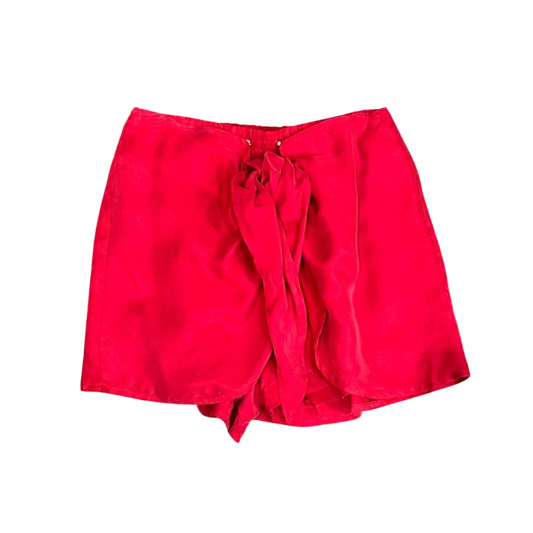 Red Stella Wrap Skort
