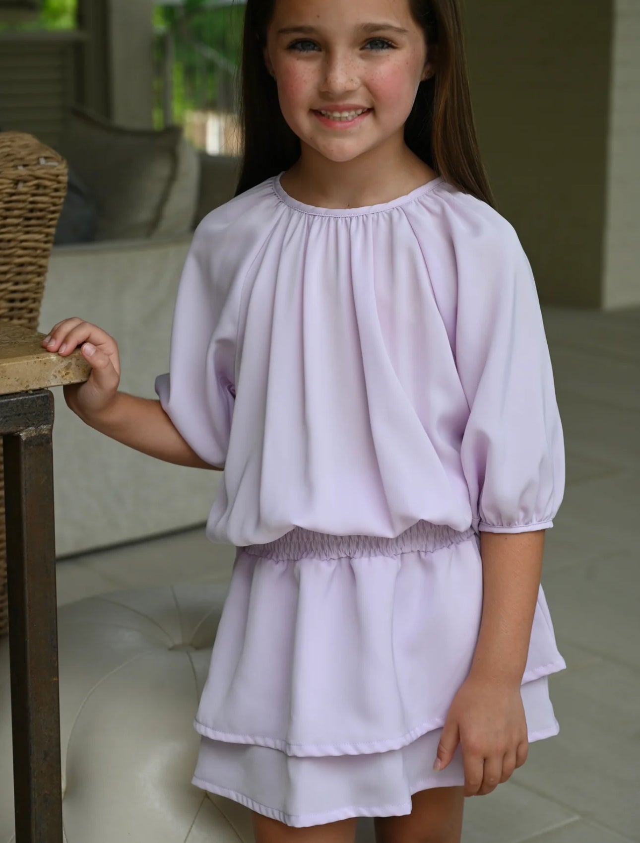 PLEAT Rory Dress | Lilac