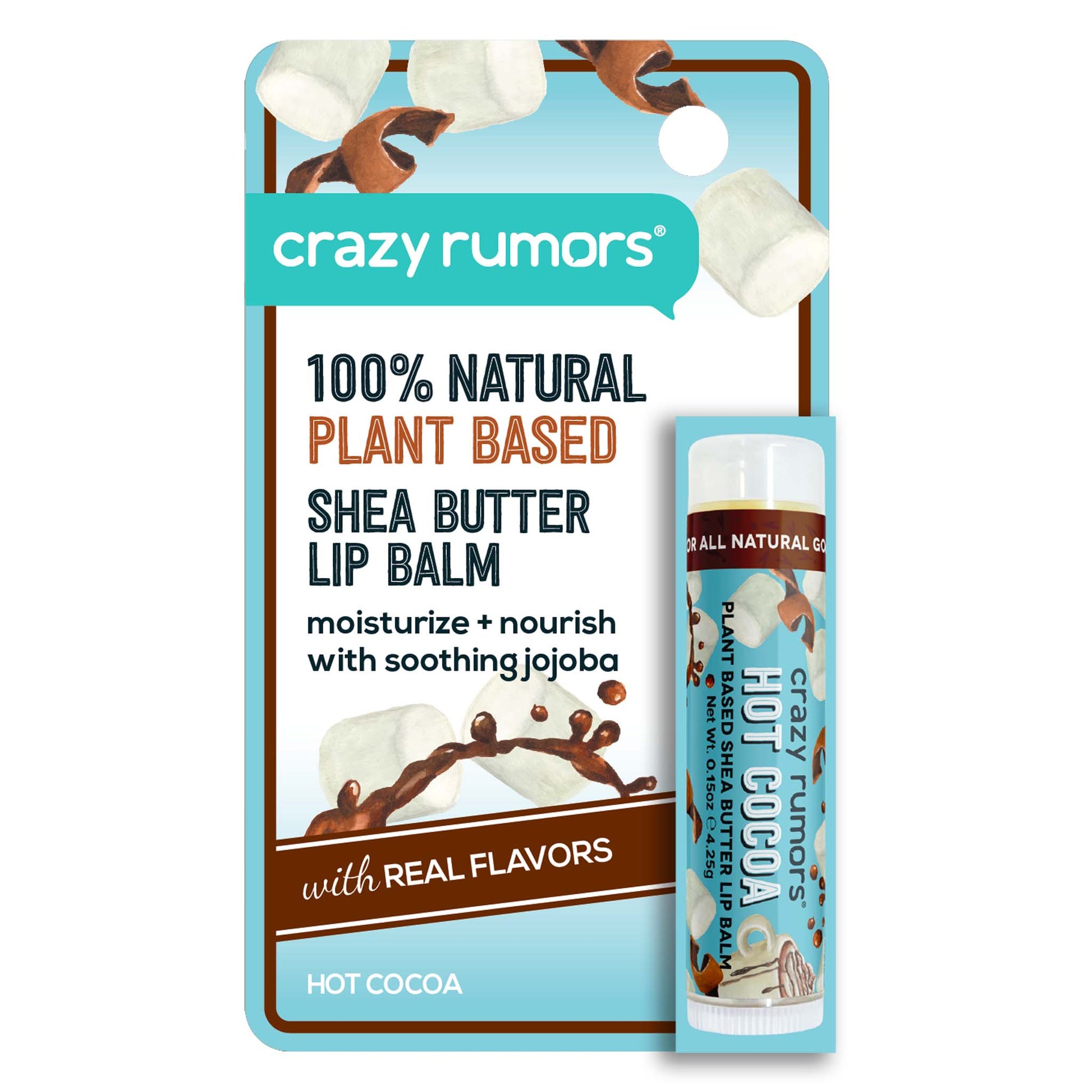 Crazy Rumors Hot Cocoa Plant Based Shea Butter Lip Balm