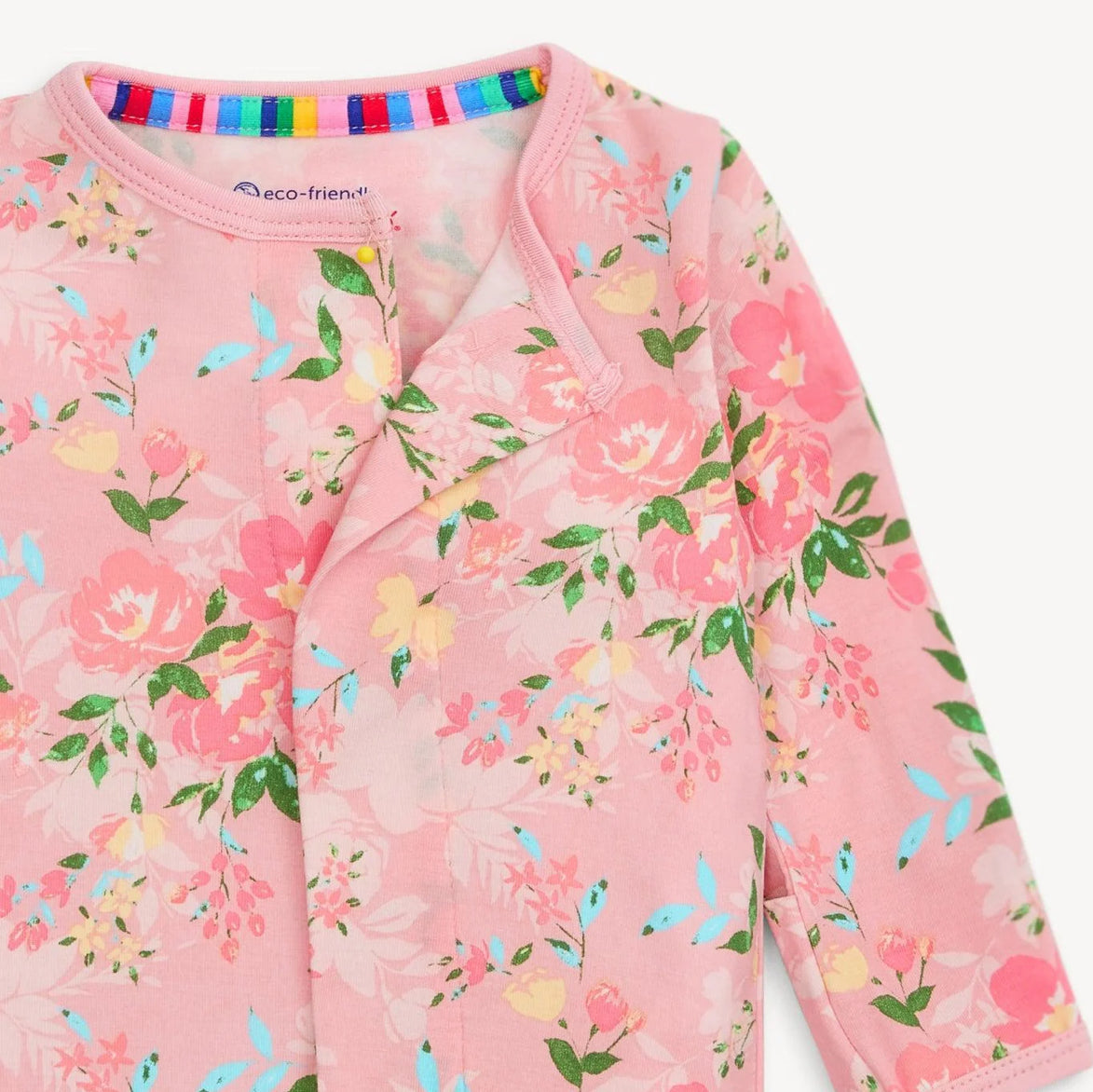 Baby Girls Ainslee Floral Magnetic Footie