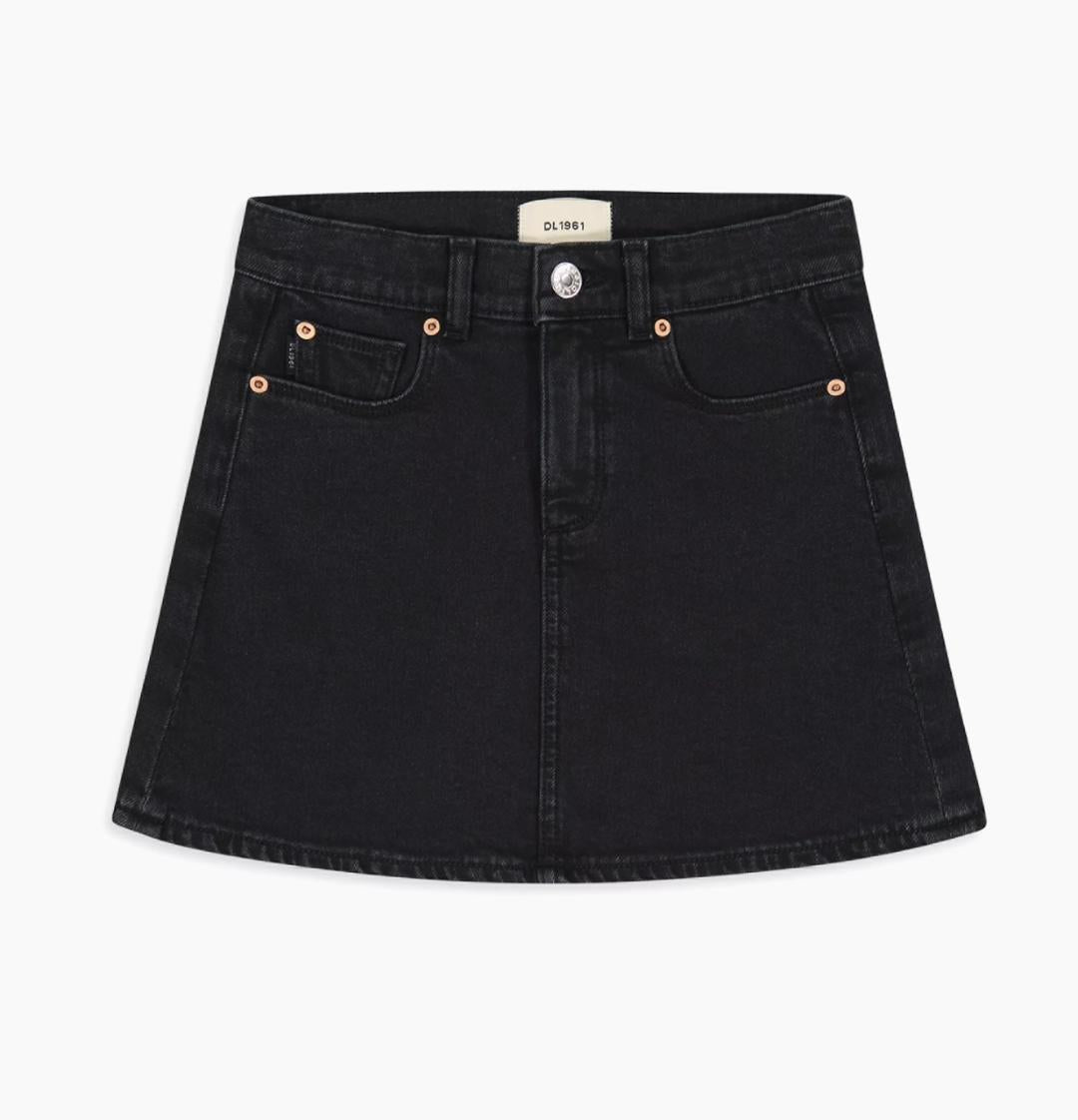 DL1961 Girls Jenny Nightshade Denim Mini Skirt