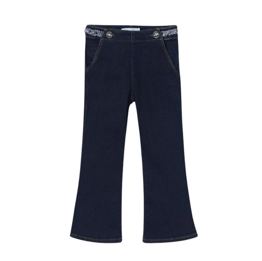 Navy Flare Denim Jeans