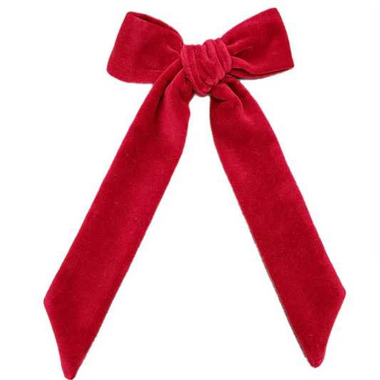 Red Velvet Hair Bow