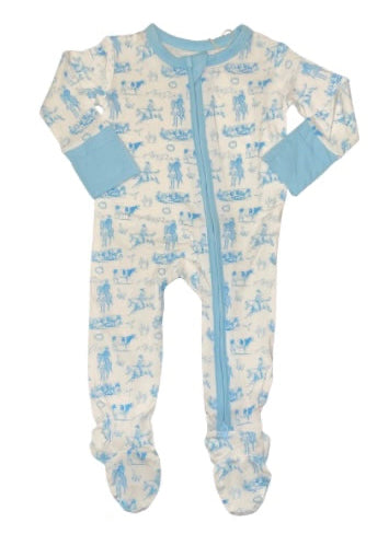 Boys Bamboo Western Footie Pajama