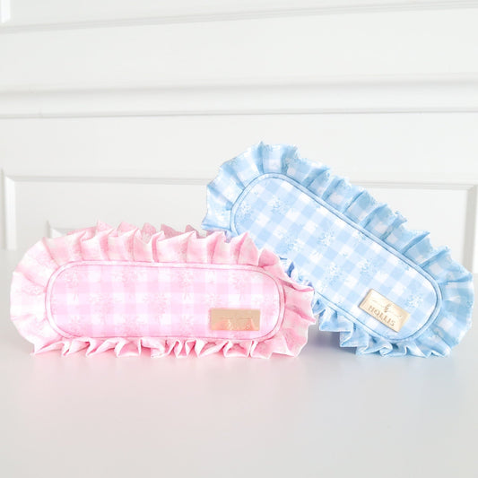 Ruffled Nylon Pencil Bag