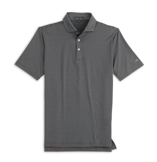 Hillside Stripe Midnight/Brown Polo