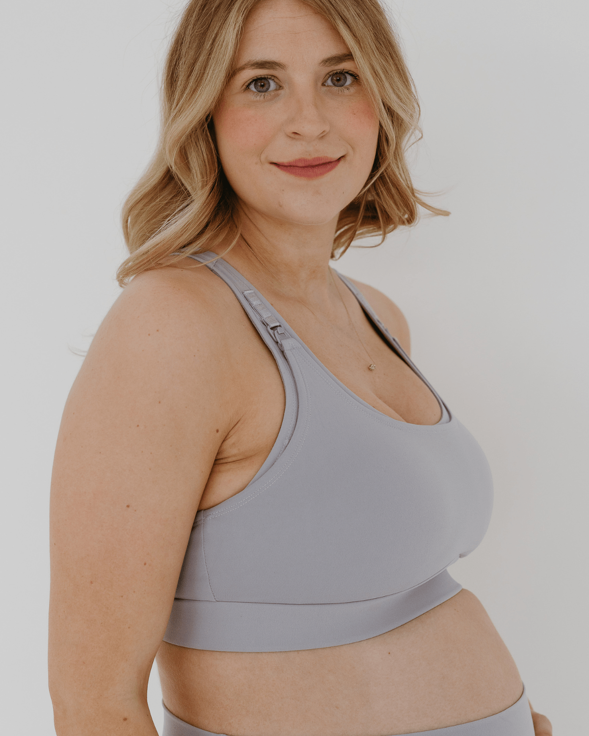 AXK CORE Full Support Nursing Bra - Light Gray