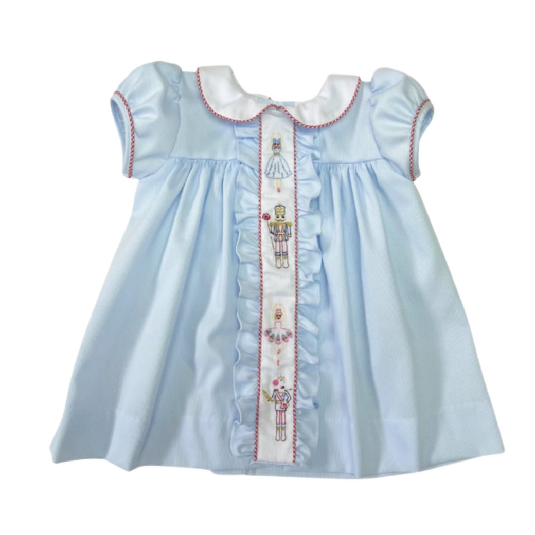 Lulu Bebe Baby Girl Nutcracker Embroidered Dress 