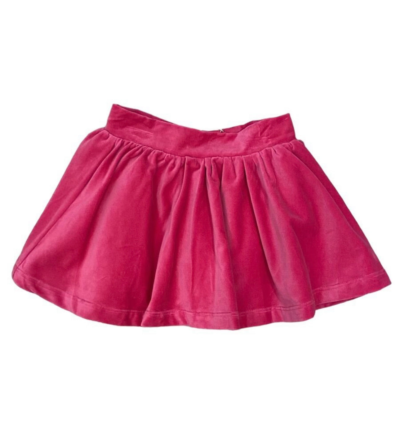 girls Pink velvet skirt