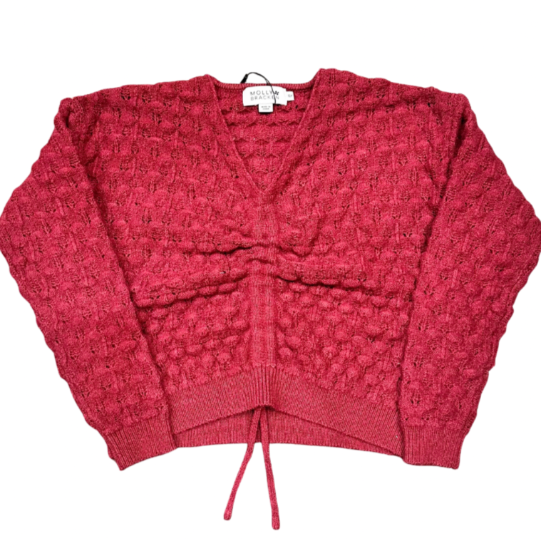 Molly Bracken Cranberry Adjustable Length Sweater
