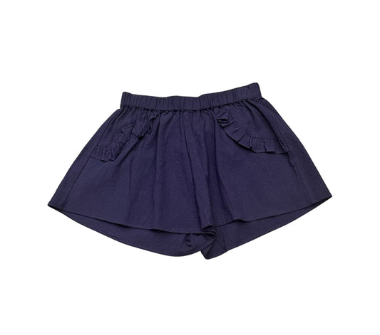 Molly Bracken Girls Navy Ruffle Pocket Shorts