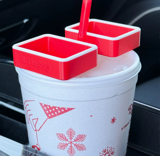 Straw Sauce Holder
