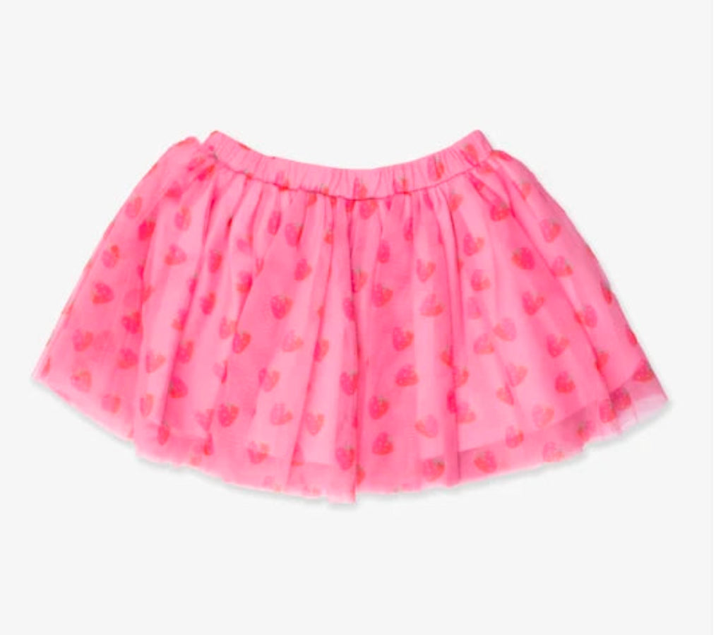 Strawberry Pink Tulle Twirl Skirt