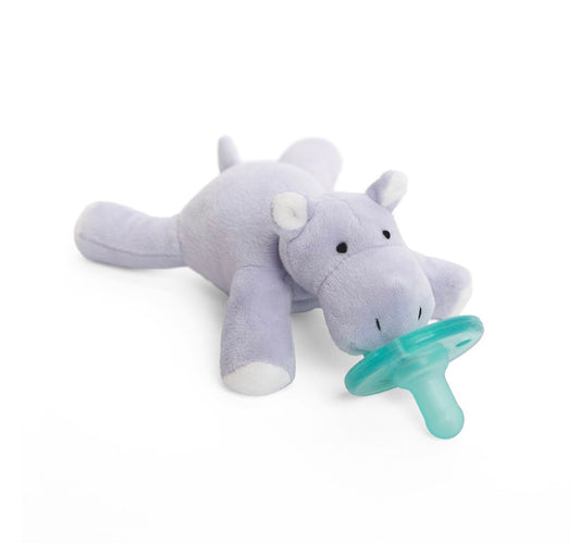 WubbaNub Purple Hippo Pacifier