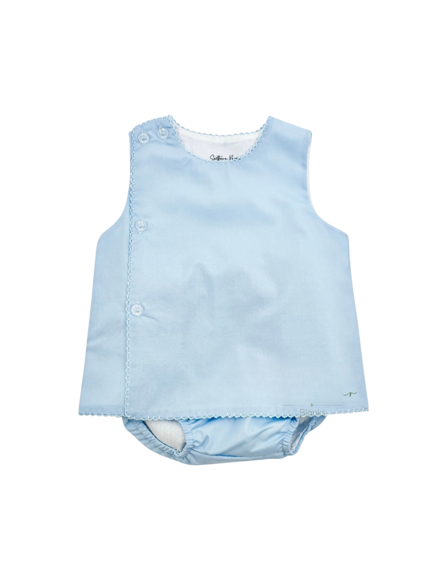 baby blue boys diaper set