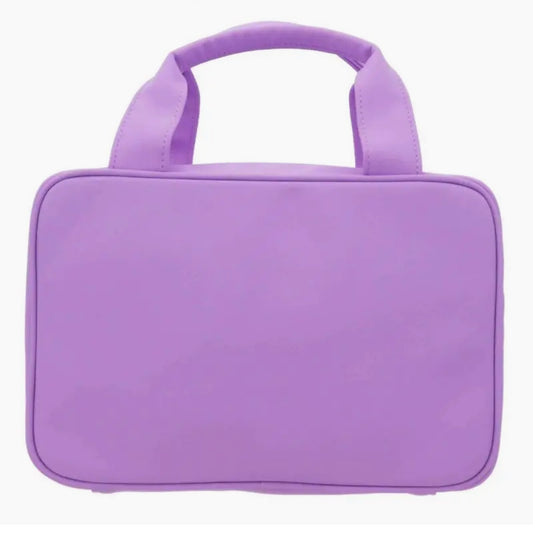 girls lavender hanging toiletry bag