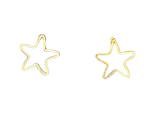 gold plated stud earrings