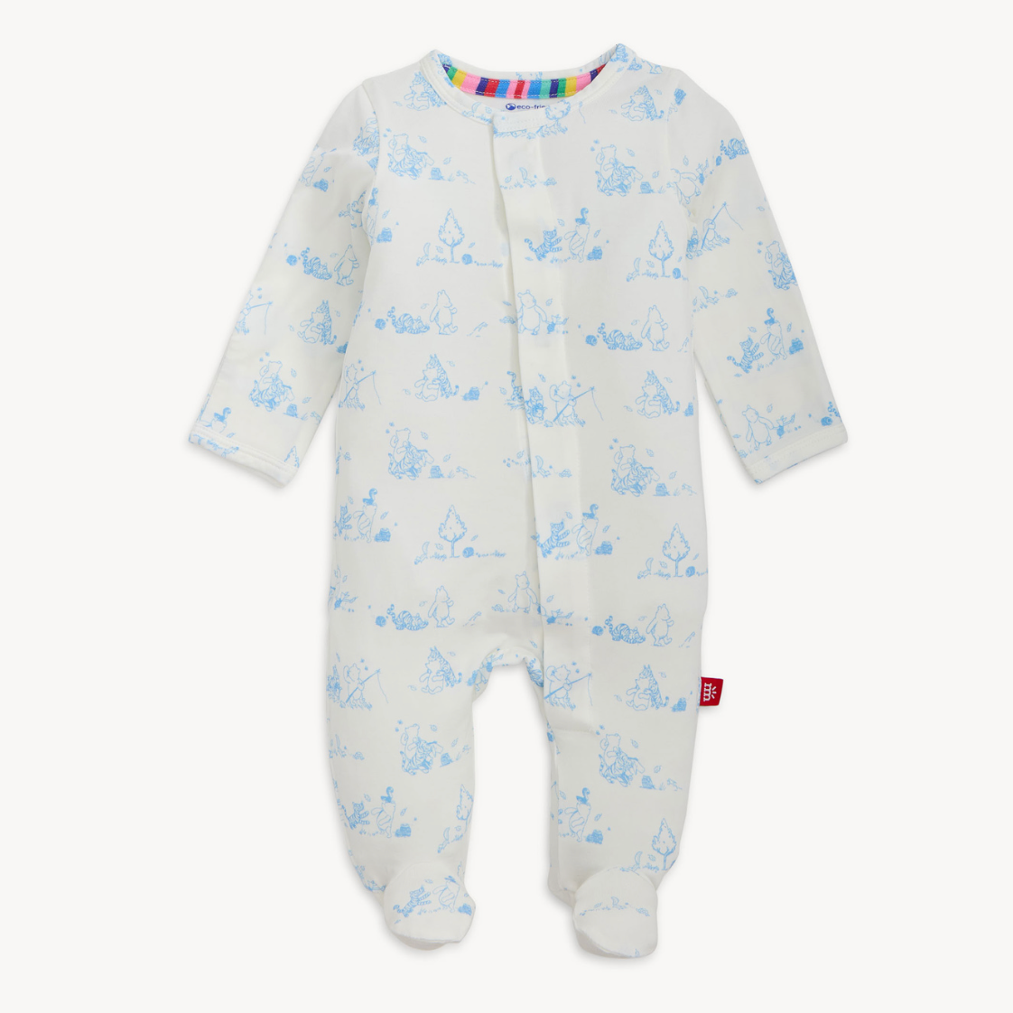 blue white Winnie the Pooh magnetic footie