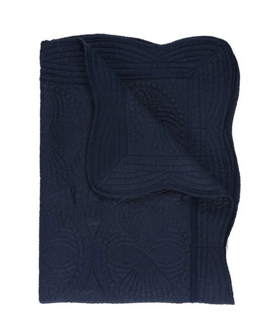 navy baby toddler bed quilt