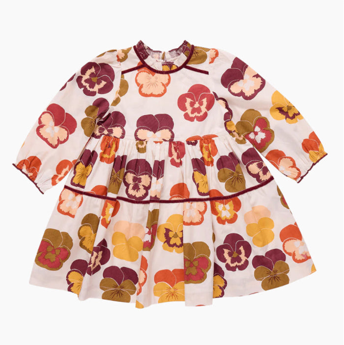 pink chicken girls autumns 
pansies dress