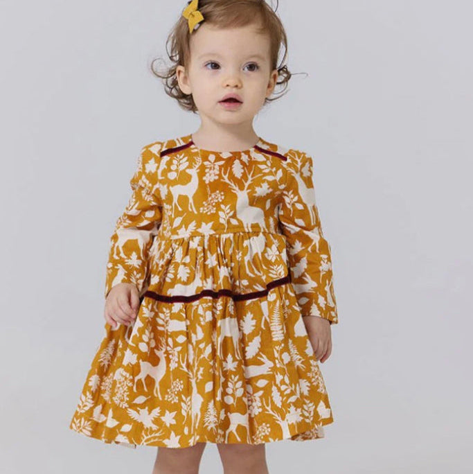 pink chicken girls Lennon harvest botanical dress