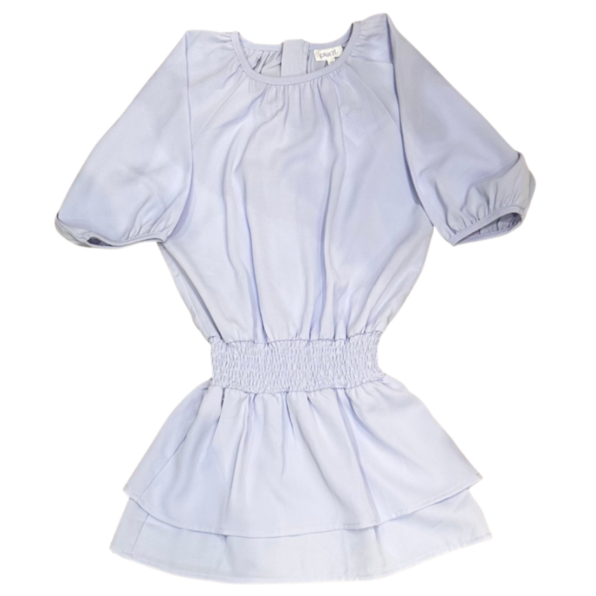 pleat collection girls powder blue Rory dress