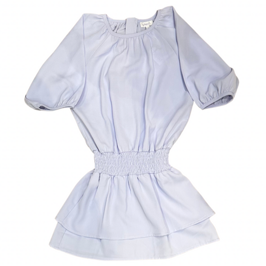 pleat collection girls powder blue Rory dress
