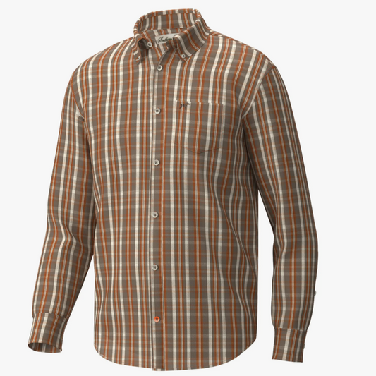 southern point boys clover plaid brushed stretch button down 